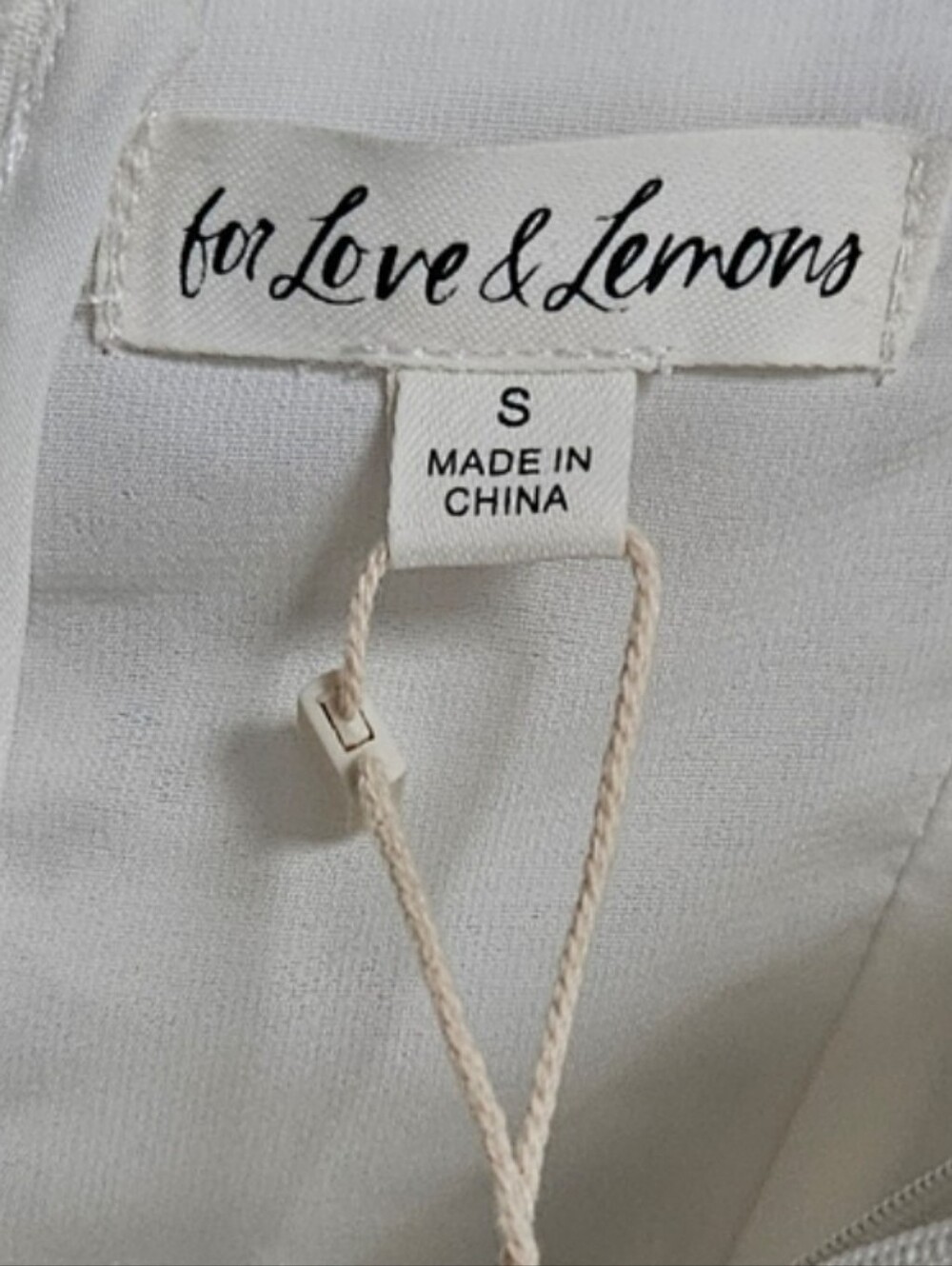 For Love & Lemons Cream Delicate Fabric Top - Picture 3 of 6